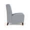 Lesro Siena Lounge Reception Armless Guest Chair, Walnut, RS Fog Upholstery SN1102 - alternate 2